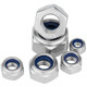 304 stainless steel anti-loosening nut 316 nylon self-locking anti-slip locking hexagonal nut M3M4M5M6M8M10M12