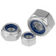 304 stainless steel anti-loosening nut 316 nylon self-locking anti-slip locking hexagonal nut M3M4M5M6M8M10M12