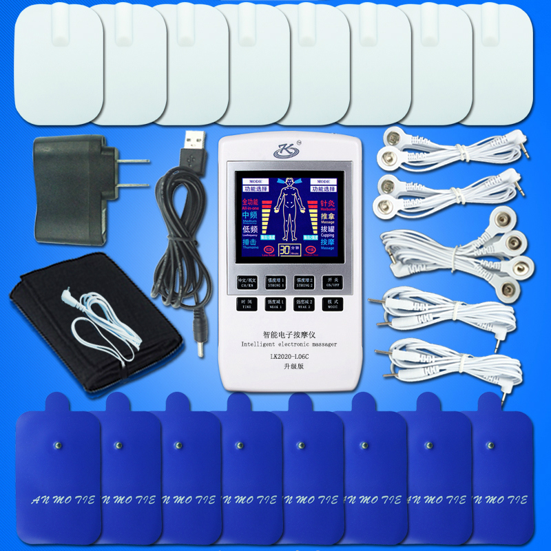 Multifunctional electronic massage instrument Household digital meridian intermediate frequency physiotherapy instrument Neck and waist electric acupuncture pulse instrument