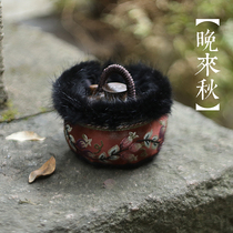 Mrs. Jin Original (late autumn) Tang Po cloth cover hand-warming treasure cloth bag copper pot set Hanfu hand-held accessories