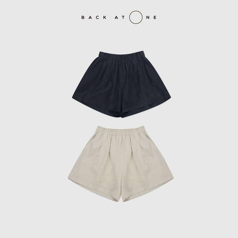 Backatone "Summer Leisurely Days" Cool and Comfortable Casual Navy Blue Shorts Bes-2Bi012N-K