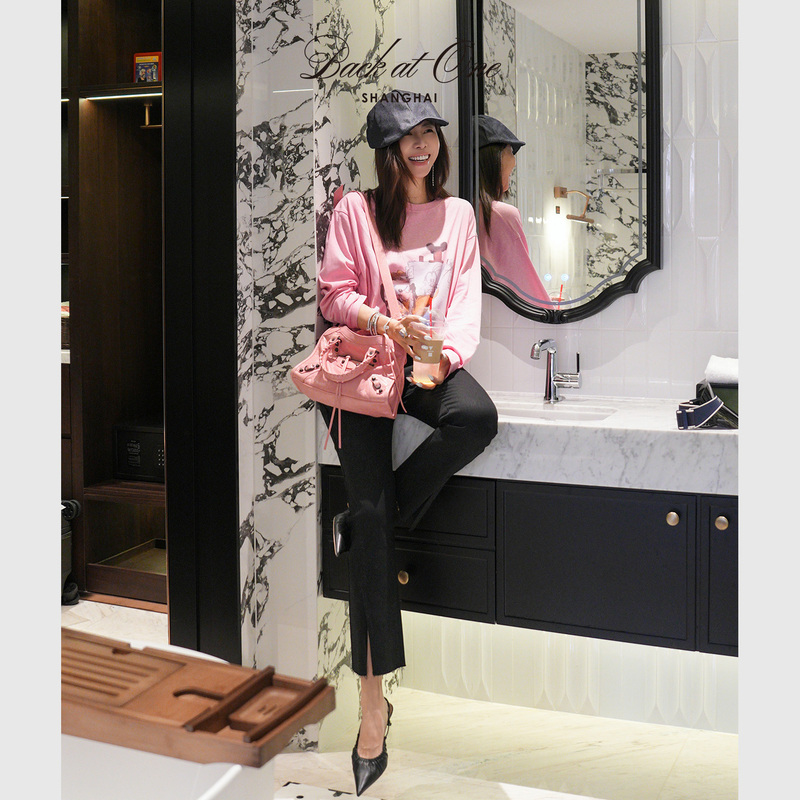 Backatone "Return to Innocence - Jerry/High-Flying Goofy" Cartoon Print Casual Versatile Short-Sleeve Top for Women
