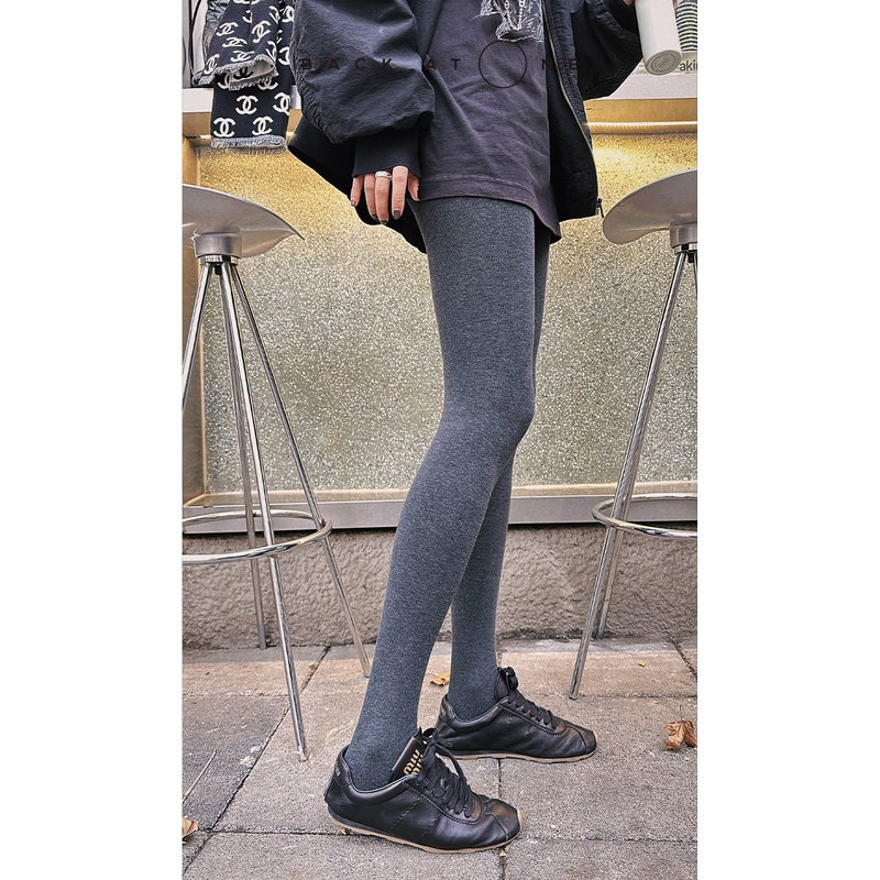 Backatone "Miao Gan Shaping" Brushed Fleece Pressure Slimming Gray Pantyhose Elegant Slim Fit for Women