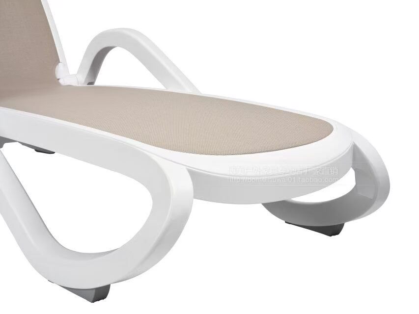 Nội thất ngoài trời châu Âu hồ bơi lounger ngoài trời giường ngoài trời giường nhựa ngoài trời Teslin hồ bơi lounger - Bàn ghế ngoài trời / sân ghế ngồi ban công chung cư