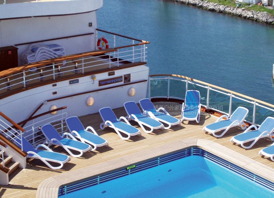Nội thất ngoài trời châu Âu hồ bơi lounger ngoài trời giường ngoài trời giường nhựa ngoài trời Teslin hồ bơi lounger - Bàn ghế ngoài trời / sân ghế ngồi ban công chung cư