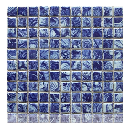 Керамическая печь становится мозаичной синей и белой современной минималистской сельской фоновой стеной гостиной туалетная кухня плитка плитка