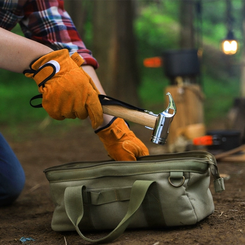 Дорожный универсальный молоток для кемпинга, нескользящая противоударная палатка из натурального дерева