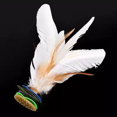 Chicken feather shuttlecock children traditional entertainment adult competition student sports fitness peacock flower core shuttlecock goose feather shuttlecock