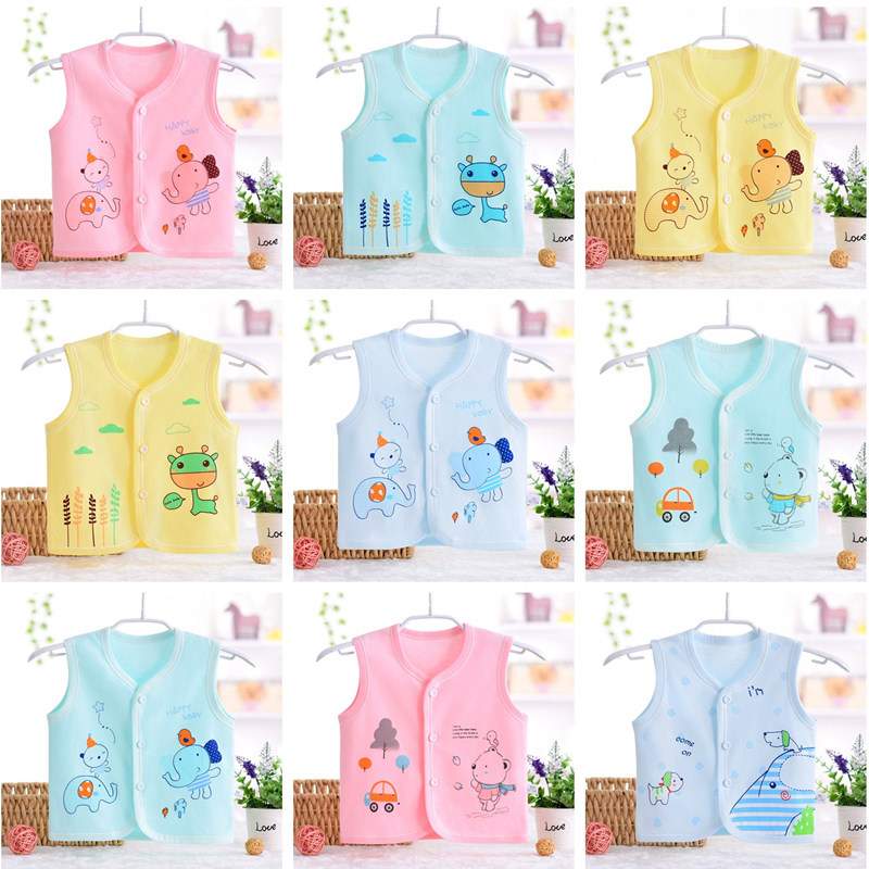 Baby vest vest spring and autumn thin cotton newborn clothes Men's and women's children's waistcoat Summer baby thin horse clip