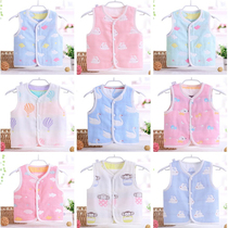  Baby vest spring and autumn newborn toddler vest men and women summer baby thin small vest warm childrens waistcoat