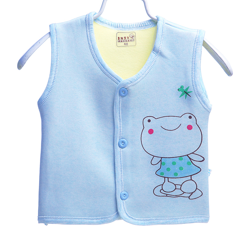 Bé vest vest mùa xuân và mùa thu phần mỏng cotton sơ sinh trẻ sơ sinh áo ghi lê chàng trai và cô gái bé vest mùa hè vest