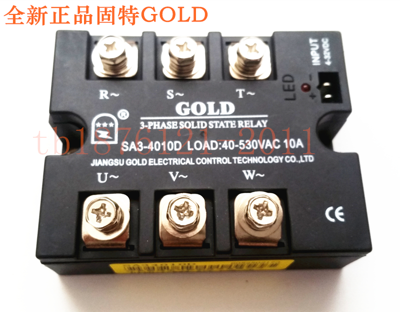 GOLD Three-phase solid state relay SA34010D DC controlled AC 10A SA3-4010D