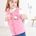 Hello Kitty cô gái mùa xuân và mùa thu vest cotton tinh khiết phong cách phương tây vest cô gái trẻ em chần bông mùa đông ấm áp thời trang áo vest - Áo ghi lê