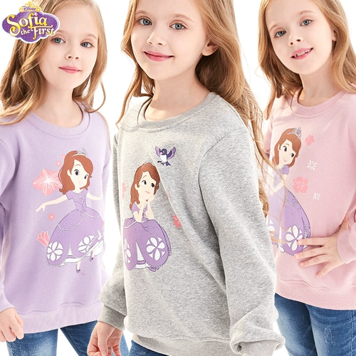 Дисней, бархатная детская толстовка, куртка для принцессы, футболка, в западном стиле, оверсайз