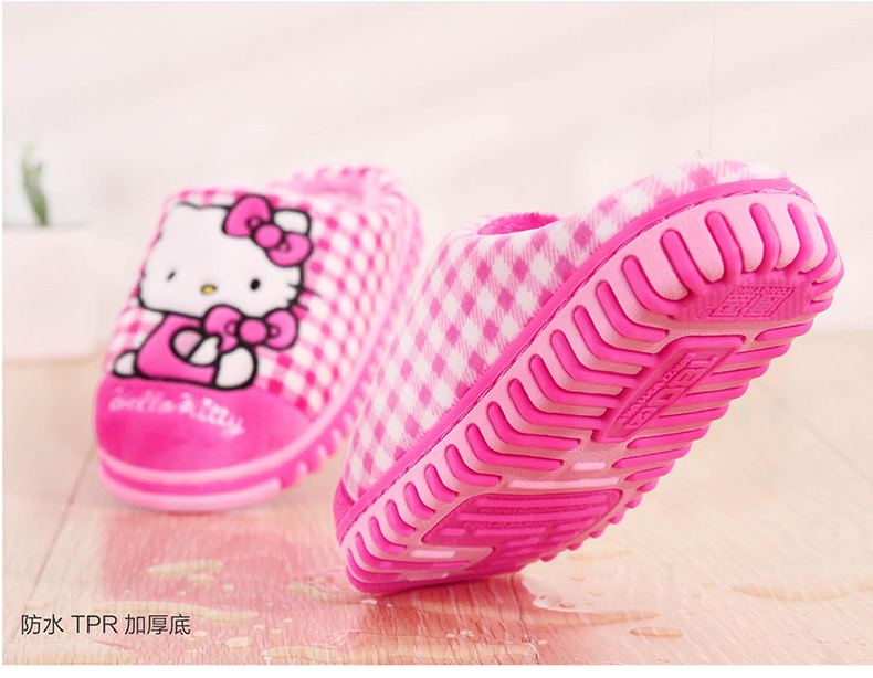 Chaussons enfants en suède HELLO KITTY pour hiver - Ref 1032617 Image 12