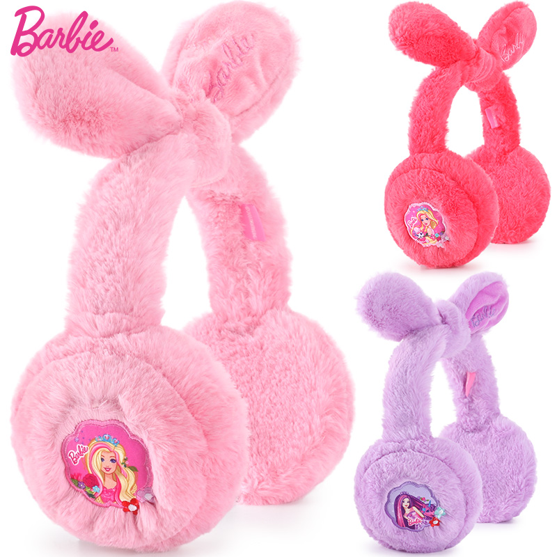 Купить Меховые наушники детские Девочек Барби наушники Принцесса малыша ...