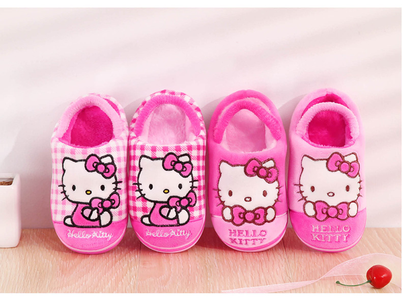 Chaussons enfants en suède HELLO KITTY pour hiver - Ref 1006077 Image 17