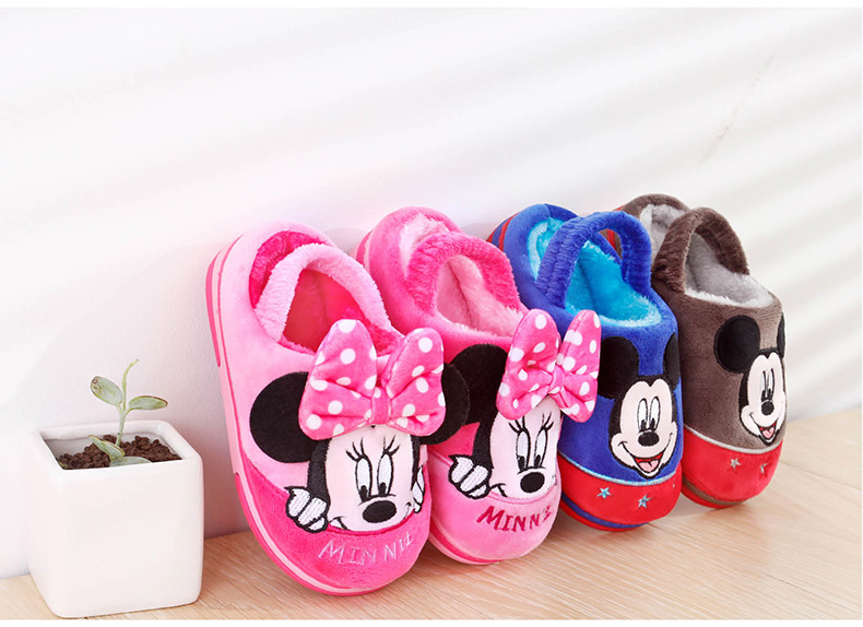 Chaussons enfants en suède DISNEY pour hiver - semelle autre - Ref 1012315 Image 16