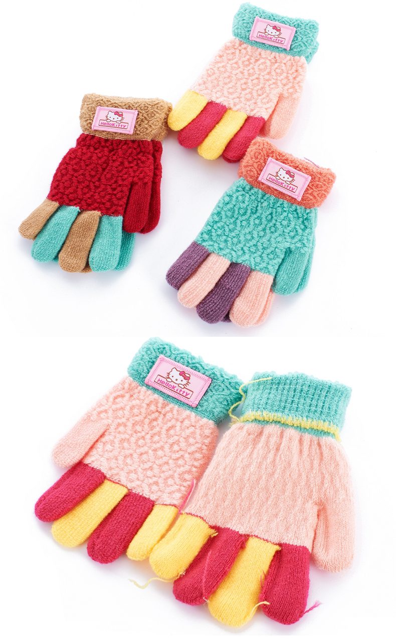 Gants pour fille HELLO KITTY en acrylique - Ref 2150326 Image 12