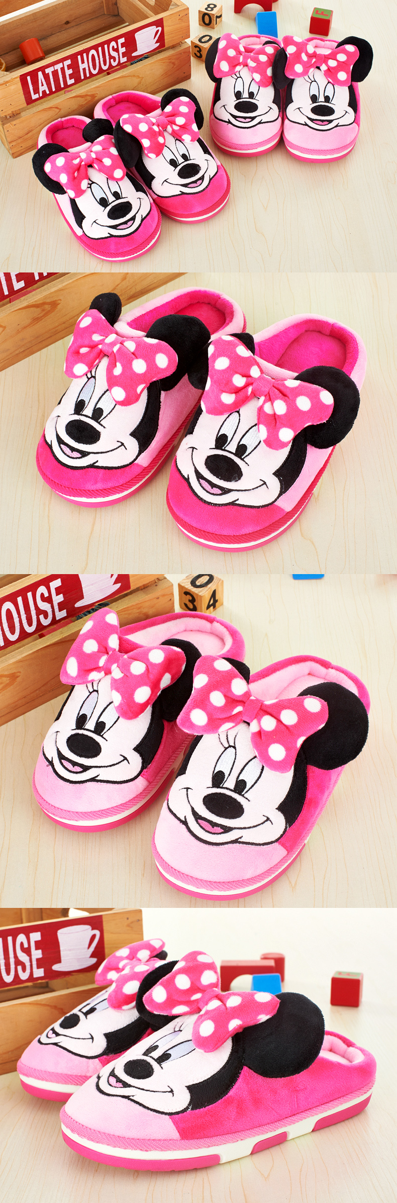 Chaussons enfants en suède DISNEY pour hiver - semelle autre - Ref 1009437 Image 19