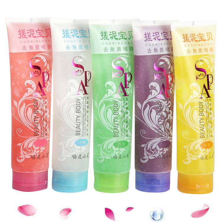 (4 bottles) 350g Rub bath Gentle rub mud bath Rub mud bath Salt Body exfoliation Rub mud