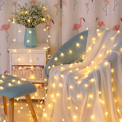 LED小彩灯闪灯串灯满天星少女房间装饰品