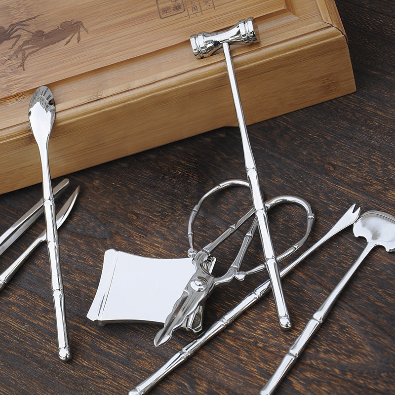 Old City Yangzhou Crab Eight Pieces Home 304 Stainless Steel Eating Crab Tools 8 Pieces To Eat Crab Tools Crab Eight Gift Boxes