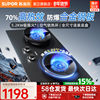 Supor Mf22 Explosion-Proof Gas Stove, Household Double Stove, Natural Gas Stove, Kitchen High-Fire Stove