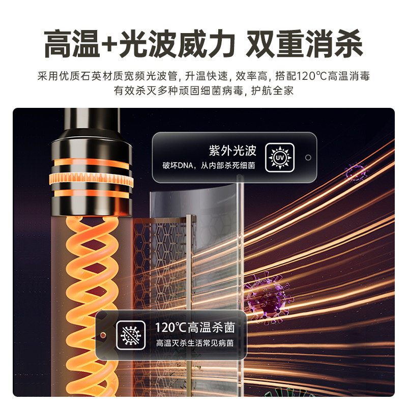 Supor Mt03 Disinfection Countertop Sterilizer for Home Use, Small Desktop Kitchen High-Temperature Sterilizer for Bowls and Chopsticks, Two-Star Rating