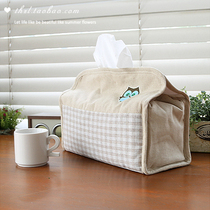 Korea imports cute Chaozumi Country Fabric Creator with tissue box pulp sleeve owl tissue sleeve