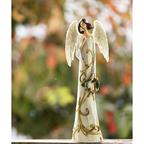 Christmas decoration American Country Virgin to make old resin crafts golden garden angel swing
