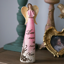 Fairy Tale Tour American vintage made old country girl piece of big wings flower fairy little elf pink angel