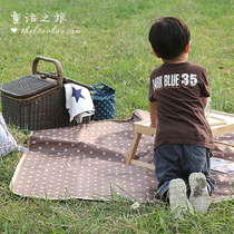 Korea Imported PVC Waterproof Mat Beach Meadow Excursions Large Anti-Tide Mat Outdoor Portable Round Point Picnic Mat