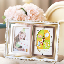Super Meng Bedroom Must Desk Glass Crystal Transparent Childrens Room Baby Lovely Photo European Watch frame