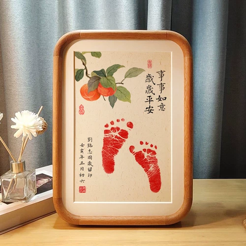 Детские отпечатки рук и ног, сувенир для новорожденных