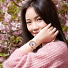 Citizen Official Flagship Store Sakura Limited Edition Hollow Mother-Of-Pearl Calfskin Mechanical Watch for Women Pc1017