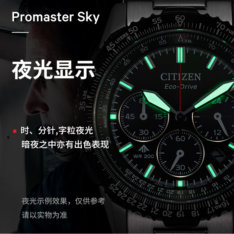 Citizen Eco-Drive Movement Promaster Series Multifunctional Stainless Steel Business Casual Men's Watch Ca4660