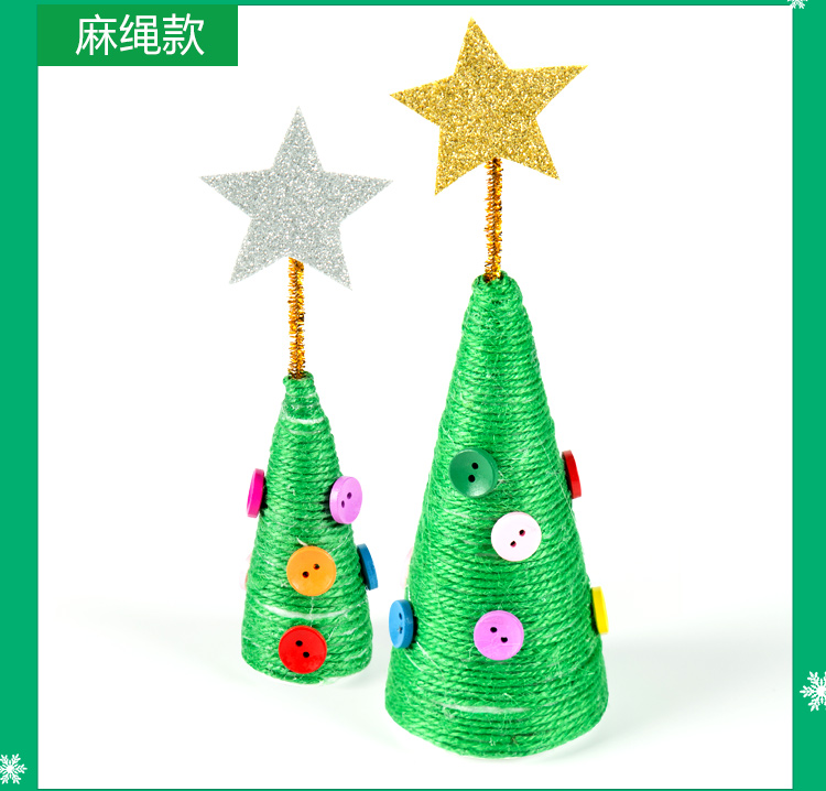Handmade Cây thông Noel Mẫu giáo Trang trí Trang trí Sáng tạo Twisted Stick Trẻ em Tự làm Gói Giáng sinh đồ chơi cho bé 1 tuổi