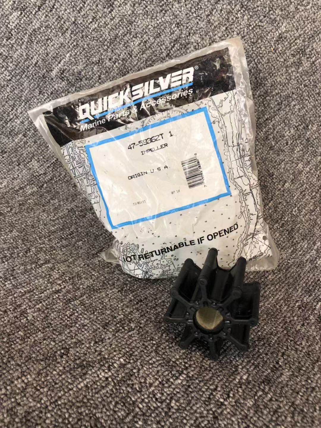 Imported marine Mercury MERCURY petrol sleeper engine seawater pump impeller 59362T 1