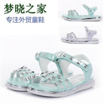 Russian girls sandals 2021 new fashion shoes summer white princess sandals D -16