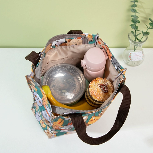 Мультяшная водонепроницаемая льняная сумка, вместительный и большой ранец для матери и ребенка