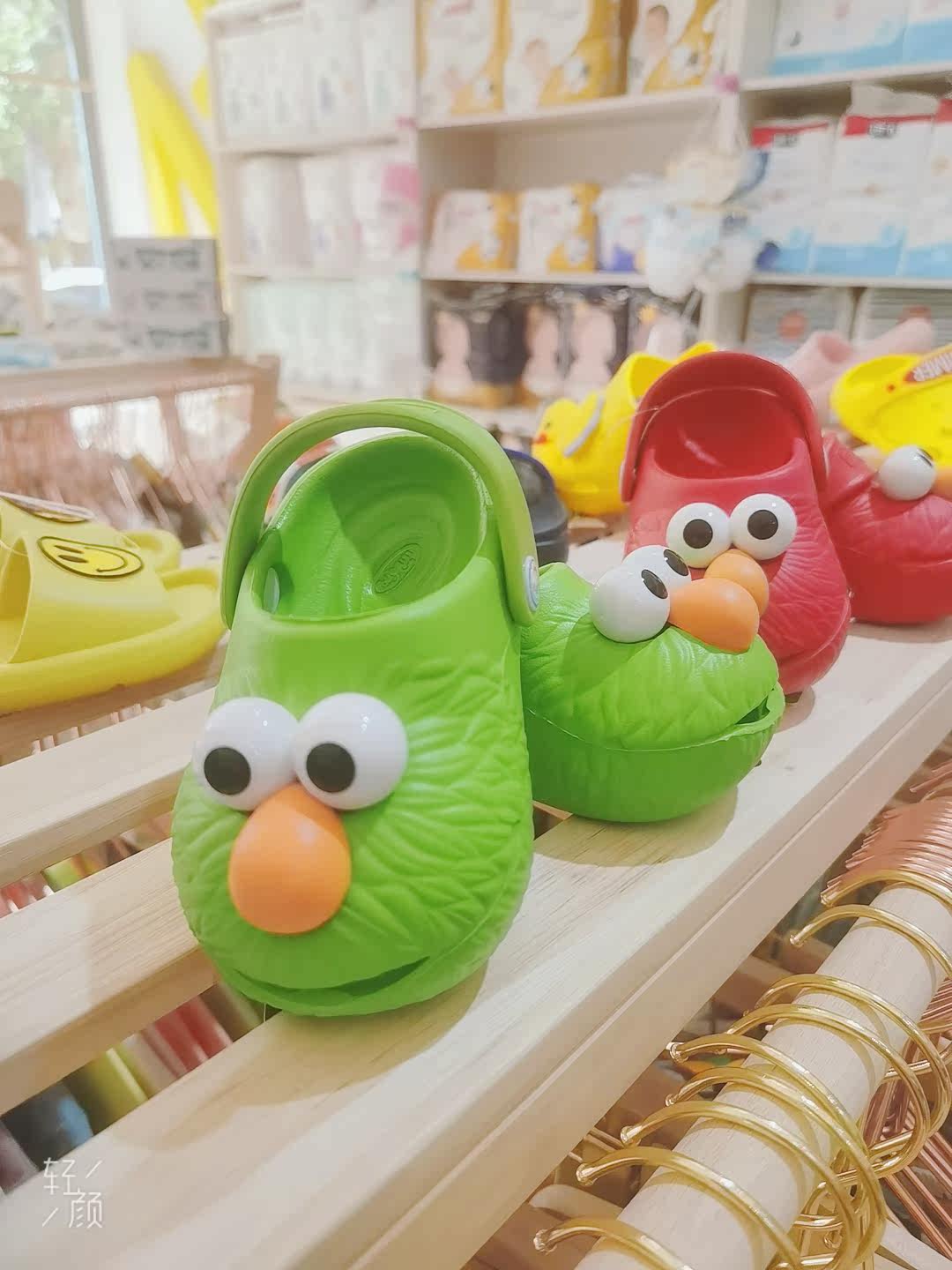 Real Body Shop Spot Sesame Street Polliwalks Dongle Shoes Girl Slippers Baby Boy Sandals 