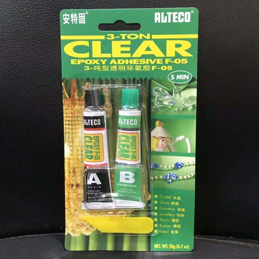 ALTECO Antegu 3-ton type transparent epoxy glue F-05 metal crystal 5 minutes AB glue 5MIN