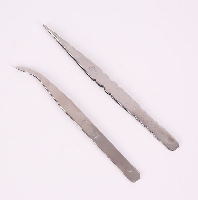 Zonin for stainless steel tweezers straight head elbow tweezers wire head tweezers meryl water grass tweezers electronic tweezers