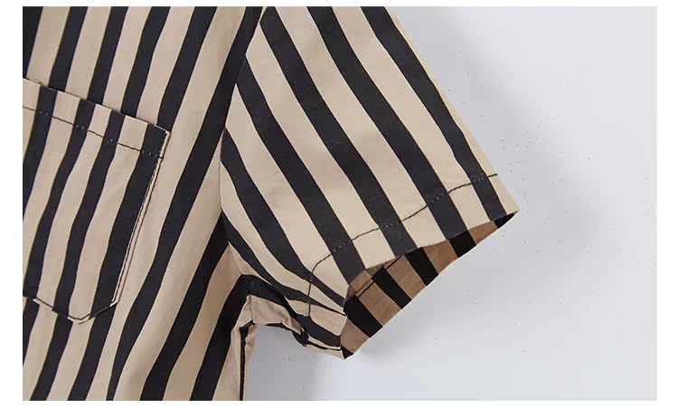 110 Nhãn hiệu giảm giá Lemu * Áo thun nam cotton mùa hè Áo thun sọc ngắn tay giản dị Áo sơ mi mỏng đặc biệt - Áo sơ mi xu hướng quần áo trẻ em 2021