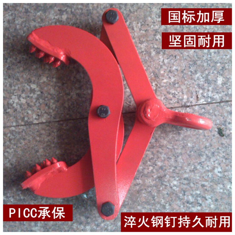 Pallet gripper wooden pallet gripper traction pull clamp hook board clamp drill plate clamp 1T
