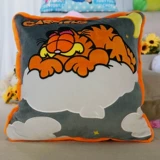 Симпатичная спящая поза, аниме Гарфилда Домашняя подушка подушка Cushing Coushing Cute Course Care Combinite, стул, подушка с подушкой для машины