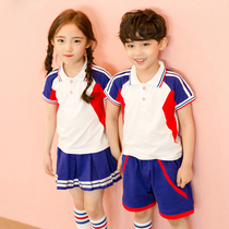 Kindergarten garden clothes summer 2019 new boys and girls sports class clothes set cotton school uniforms summer clothes