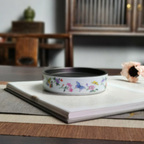 Morning rain and twilight high-end pastel woodcut for flower and butterfly pot bearing