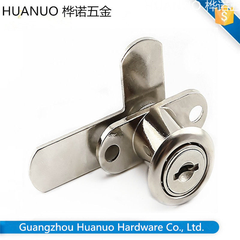 Imperil high card drawer lock 201 Double switch cabinet door lock Seven-type lock iron cabinet lock swivel tongue lock double door cabinet lock